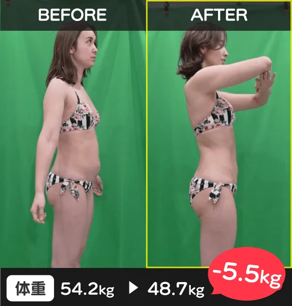3ヵ月の医療ダイエットで寝ながらマイナス5.5kg!